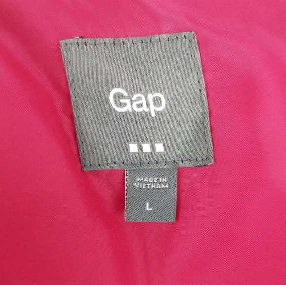 GAP Puffy Vest Large Outdoor Outerwear Zip Button - Picture 4 of 7